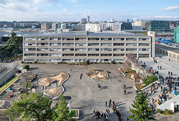 Cool City : lutte contre la surchauffe au cycle de Sécheron - Genève - ©  M. Marburg